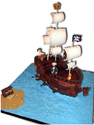 Pirate Ship Cake