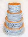 Birch Tree Wedding Cake