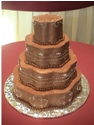 Chocolate Petal Gluten free wedding cake