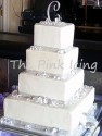 Diamond bling wedding cake