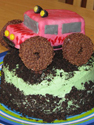 monster truck cake